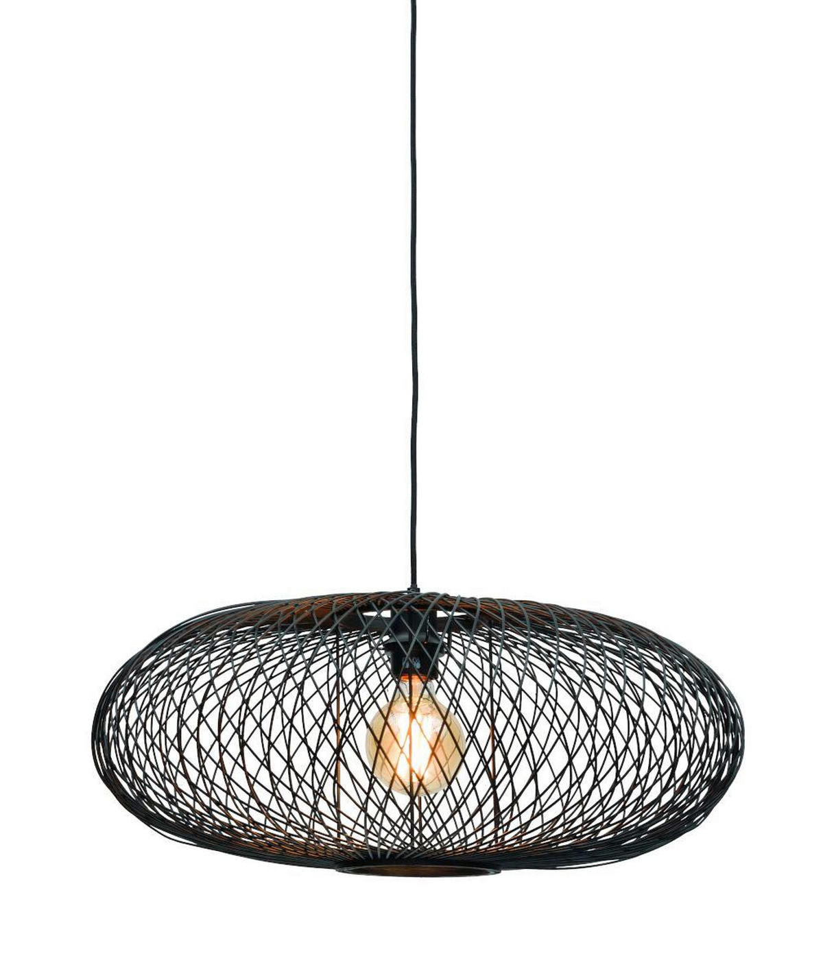 HÄNGLAMPA GOOD&MOJO 63/40 cm  - svart, Natur, naturmaterial (63/40cm) - Good & Mojo