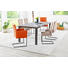 SCHWINGSTUHL Echtleder Beige, Grau - Beige/Grau, Design, Leder/Metall (46/94/56cm) - Musterring