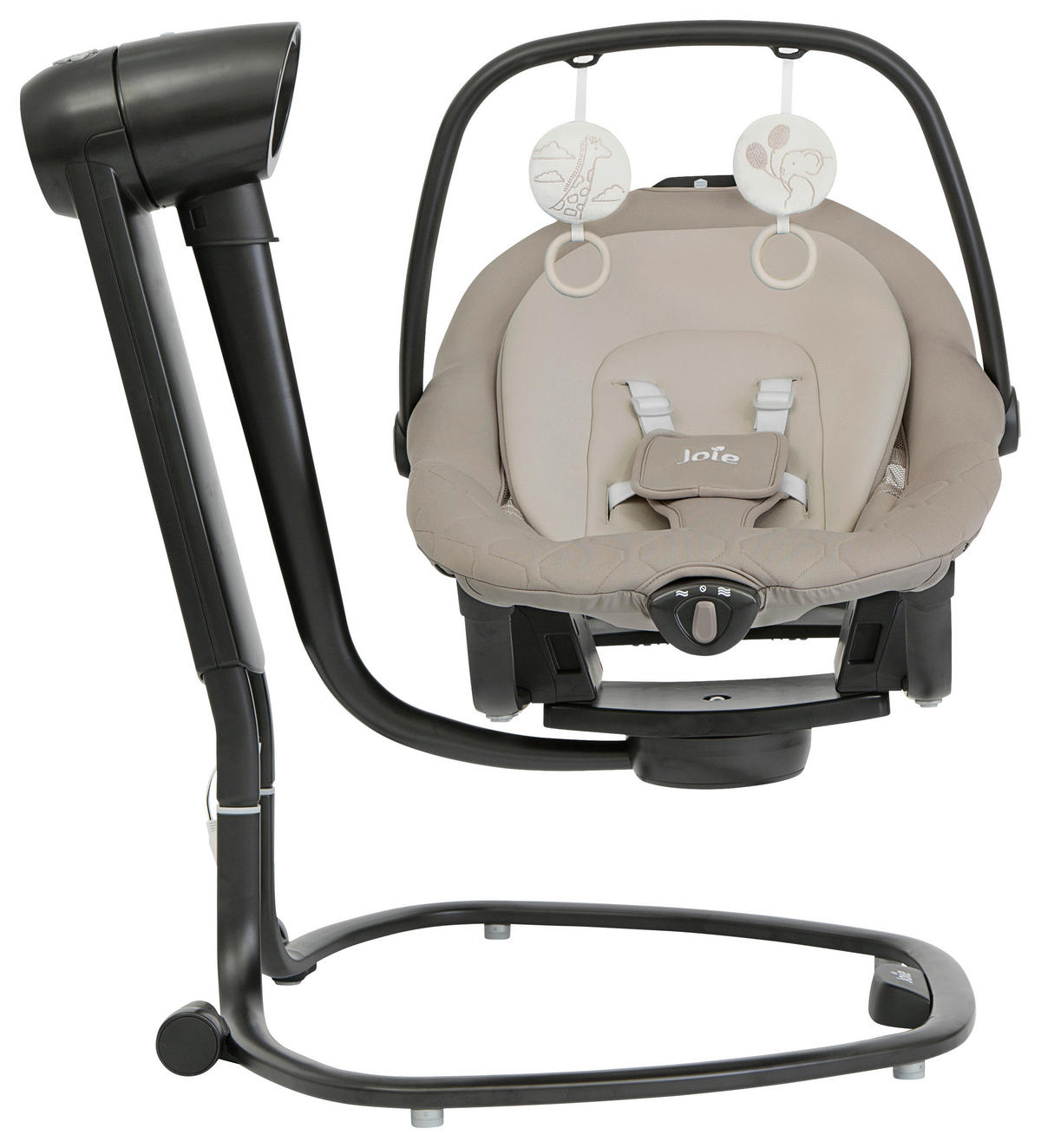 SCHAUKELWIPPE Serina 2in1  - Hellbraun/Weiß, Basics, Textil/Metall (69/83/85cm) - Joie