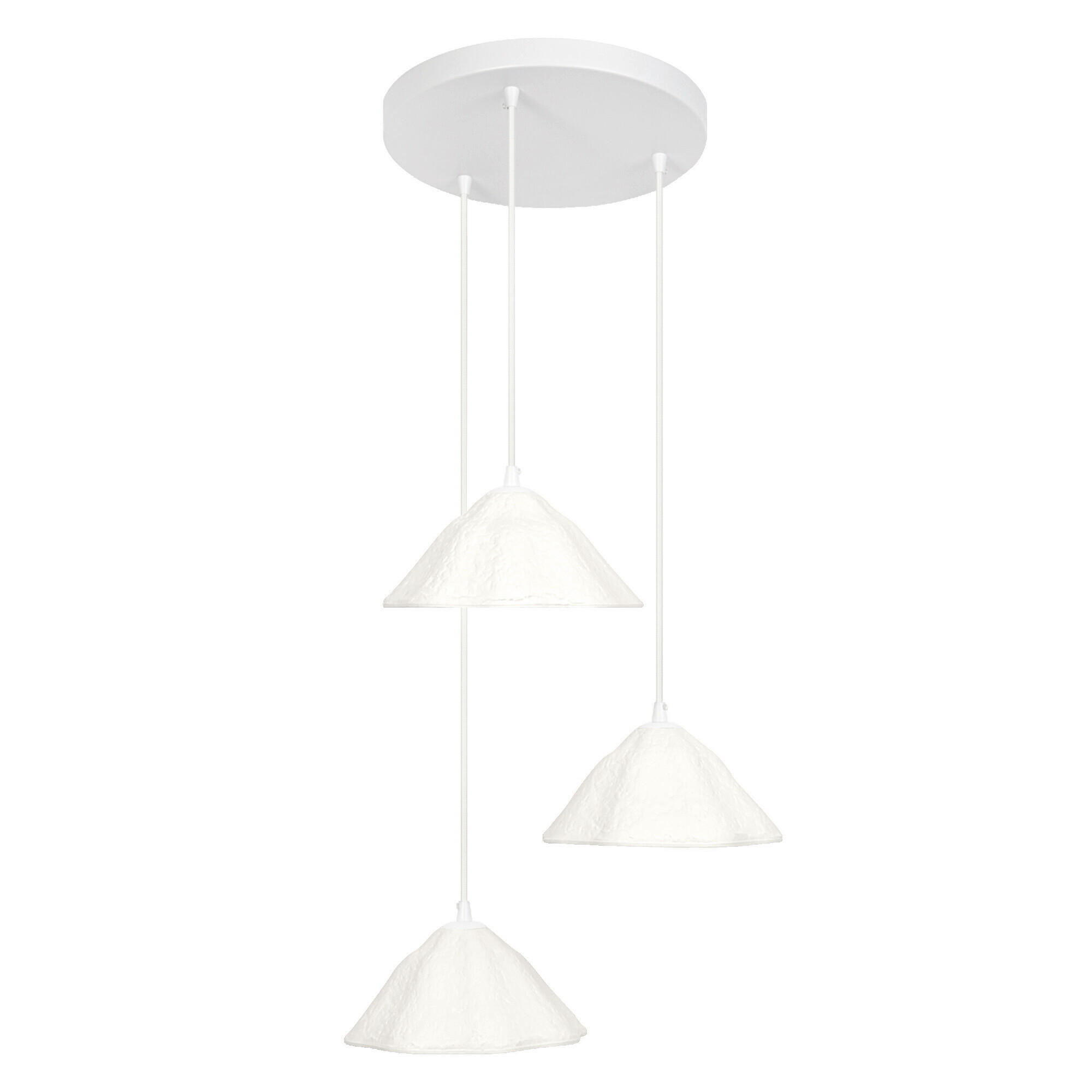 HÄNGELEUCHTE 43,7/156,2 cm  - Weiß, Design, Papier/Metall (43,7/156,2cm) - Osram