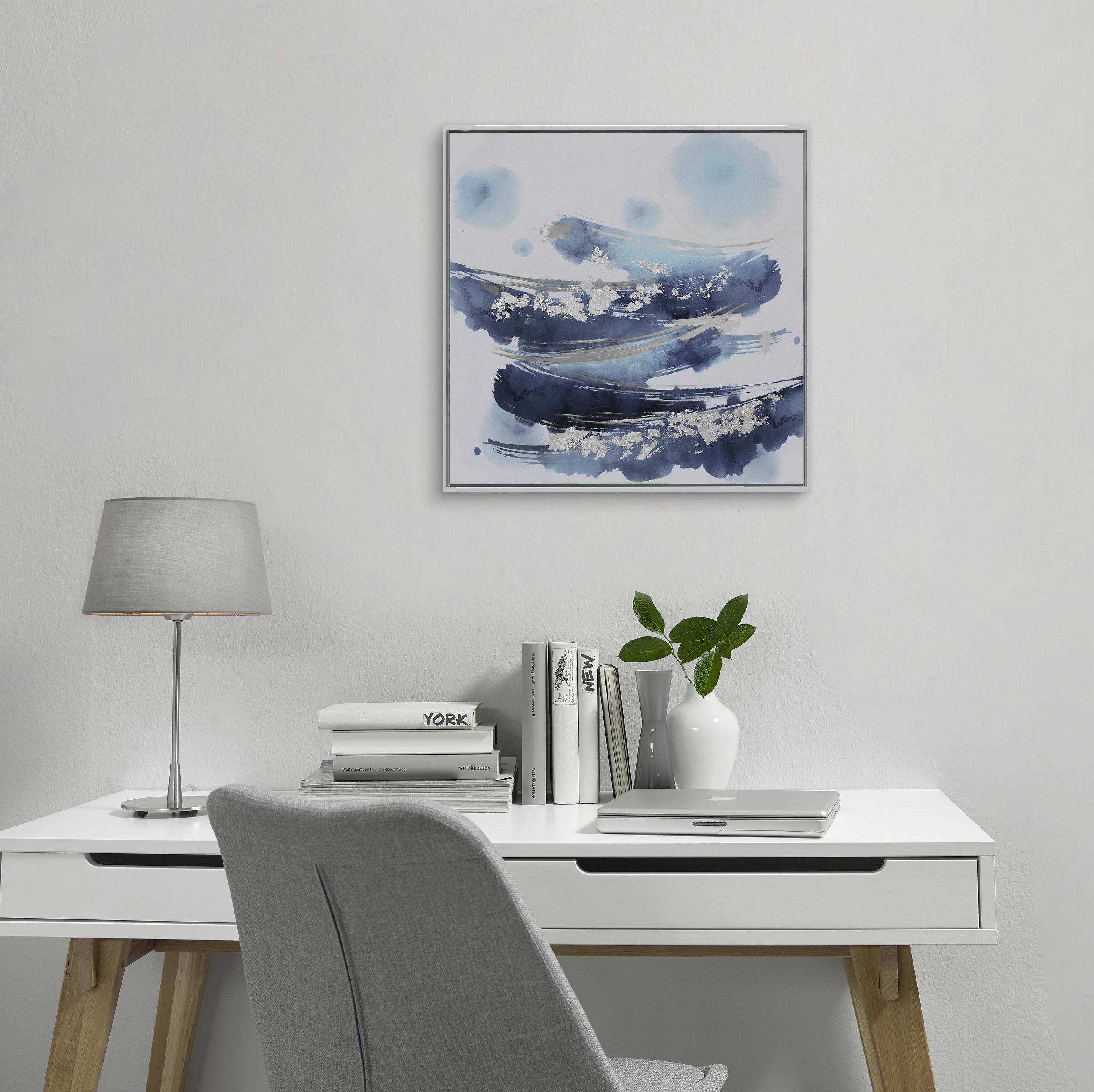 Uljena slika s okvirom  55/55 cm       - višebojno, Basics, drvo/tekstil (55/55cm) - Monee