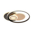 LED-DECKENLEUCHTE 49,5/42/6 cm   - Goldfarben/Schwarz, Design, Kunststoff/Metall (49,5/42/6cm) - Novel