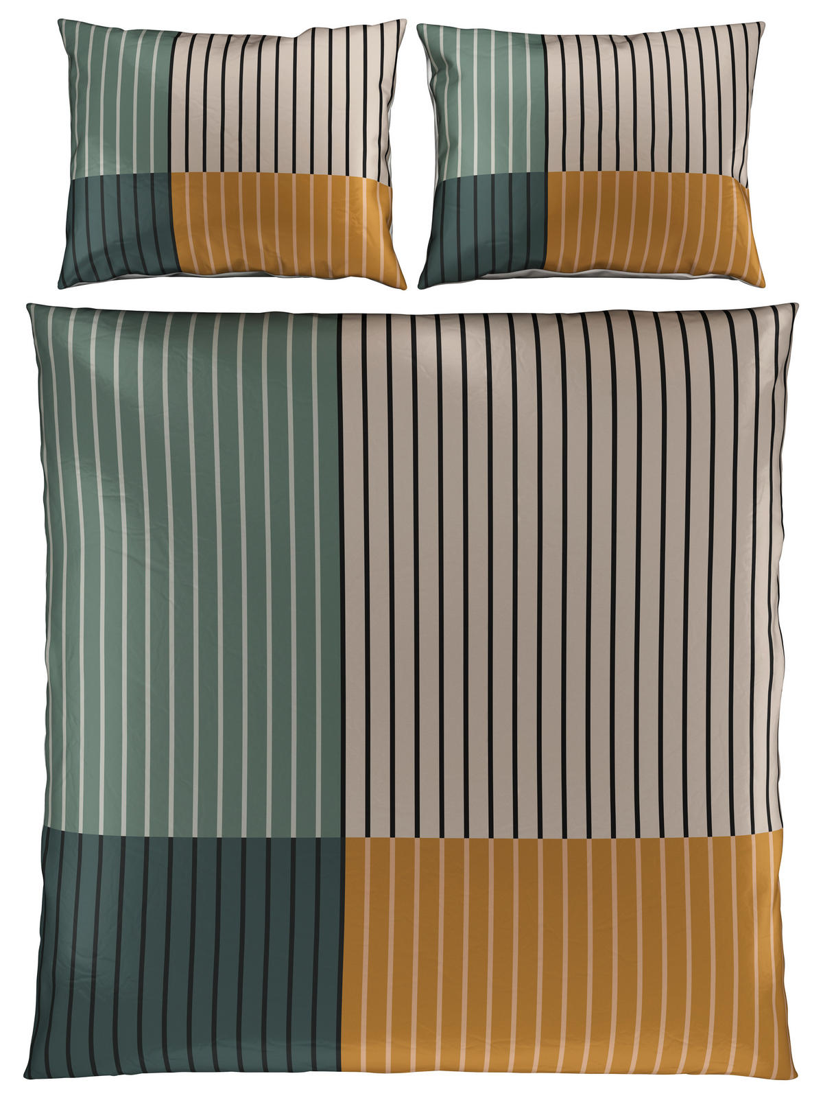 OBOJESTRANSKA POSTELJNINA 200/240 cm saten večbarvno  - večbarvno, Konvencionalno, tekstil (200/240cm) - Esposa