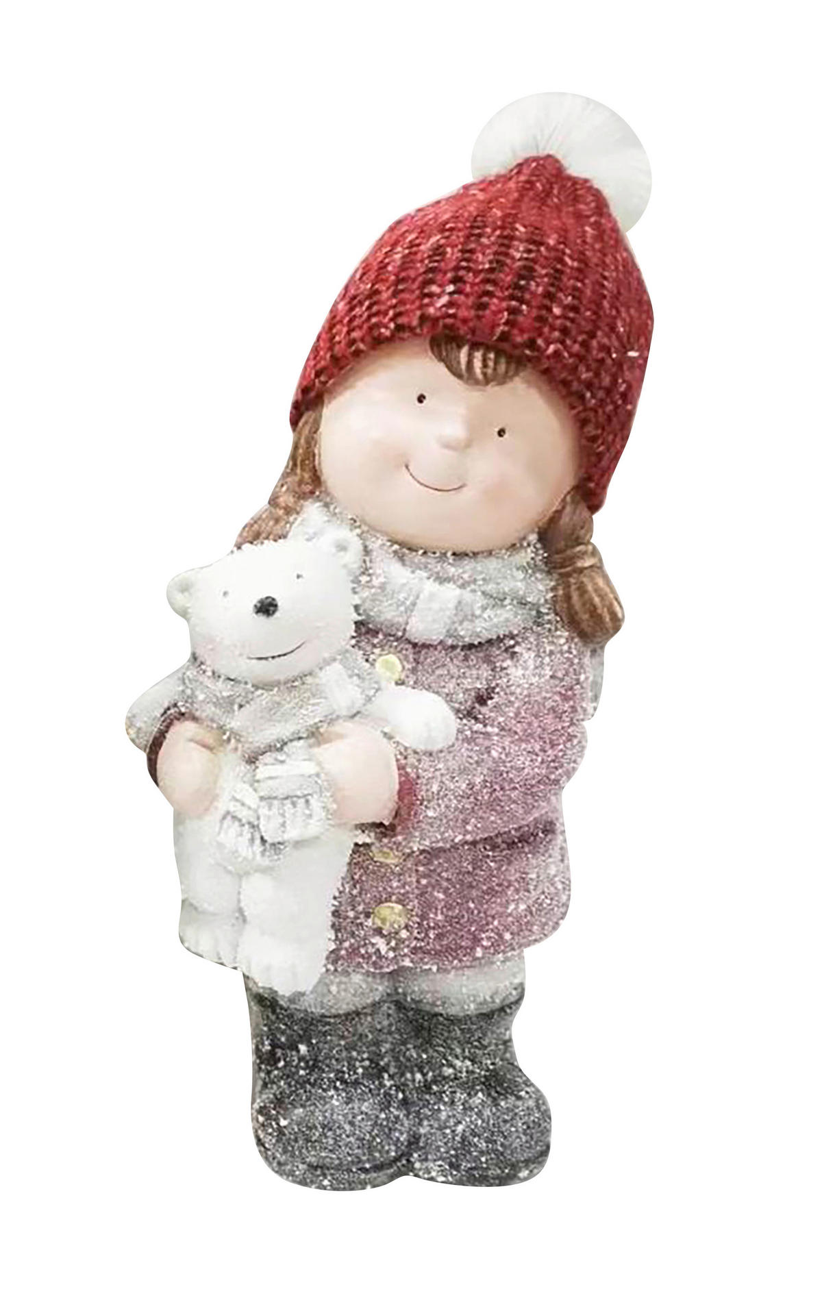 FIGÚRKA – DIEŤA - čierna/biela, Lifestyle, textil/kameň (20,5/40/18cm) - X-Mas
