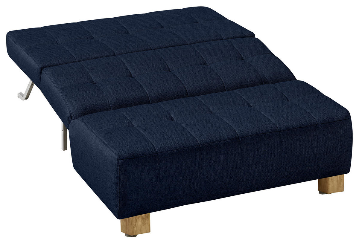 SCHLAFSOFA Dunkelblau  - Naturfarben/Dunkelblau, Design, Holz/Textil (125/92/102cm) - Novel