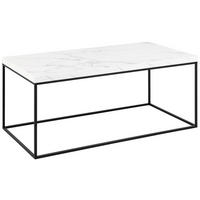 COUCHTISCH in Holz, Metall 110/55/45 cm   - Weiss/Schwarz, Design, Holz/Metall (110/55/45cm) - MID.YOU