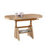 COUCHTISCH Ahorn furniert Ahornfarben - Ahornfarben, KONVENTIONELL, Metall (125(165,5/71/56-75cm) - Venda