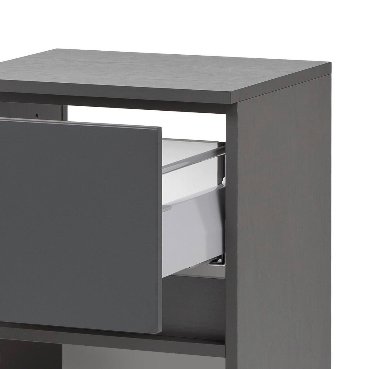 UNTERSCHRANK 40/79/35 cm   - Silberfarben/Graphitfarben, KONVENTIONELL, Holzwerkstoff (40/79/35cm) - Held