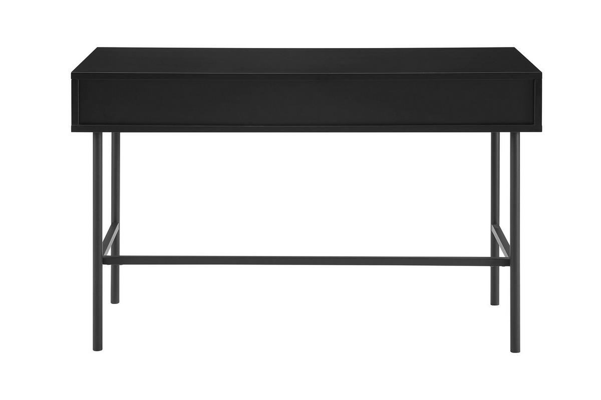 SCHREIBTISCH 120/50/75 cm  in Schwarz, Eichefarben  - Eichefarben/Schwarz, Design, Holz/Holzwerkstoff (120/50/75cm) - Livetastic