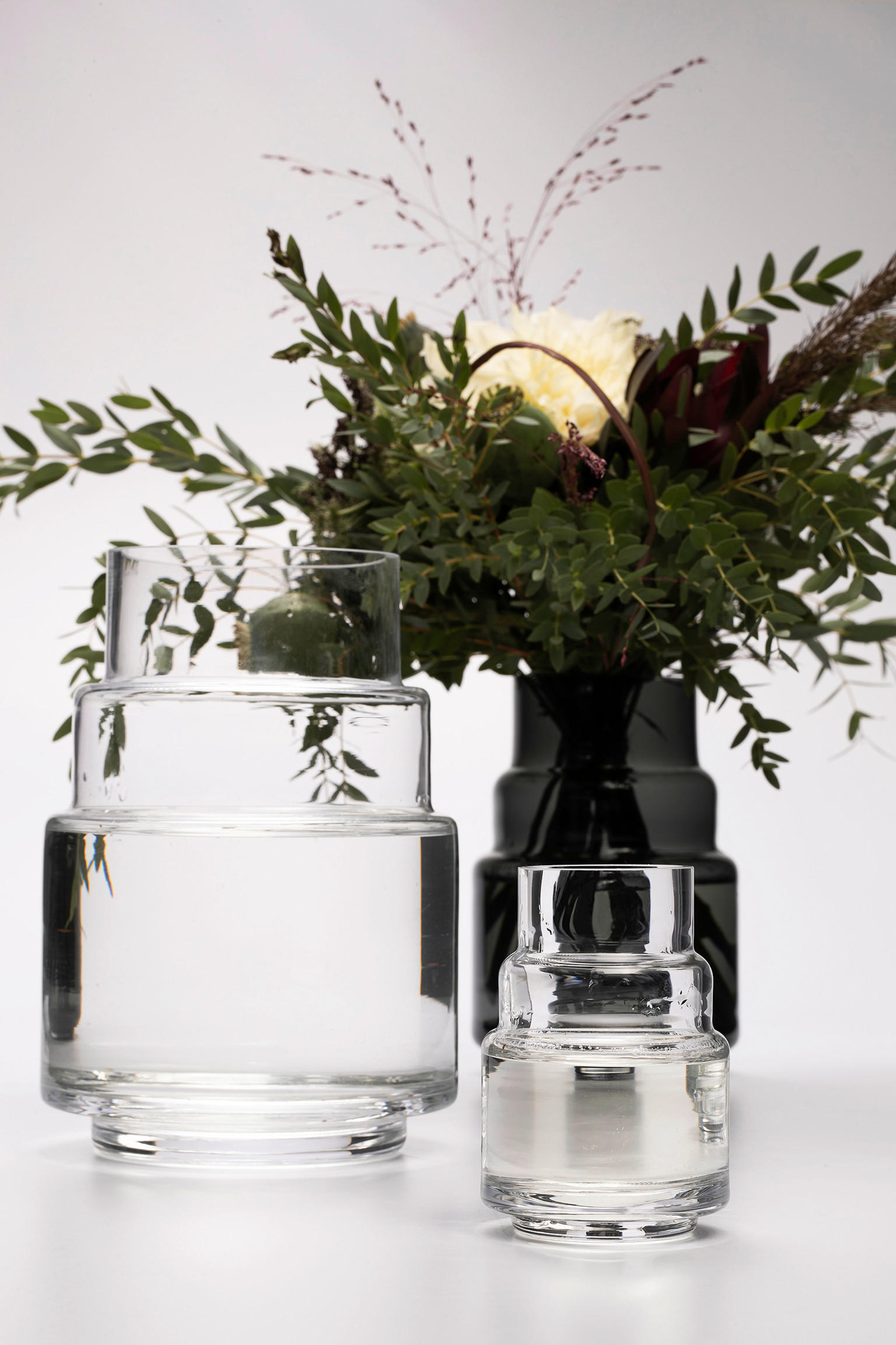 VASE 19 cm  - Grau, Basics, Glas (13/19cm) - Markslöjd