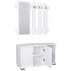HALLMÖBEL 2 delar  i 90/132/33 cm  - vit, Modern, trämaterial (90/132/33cm) - MID.YOU