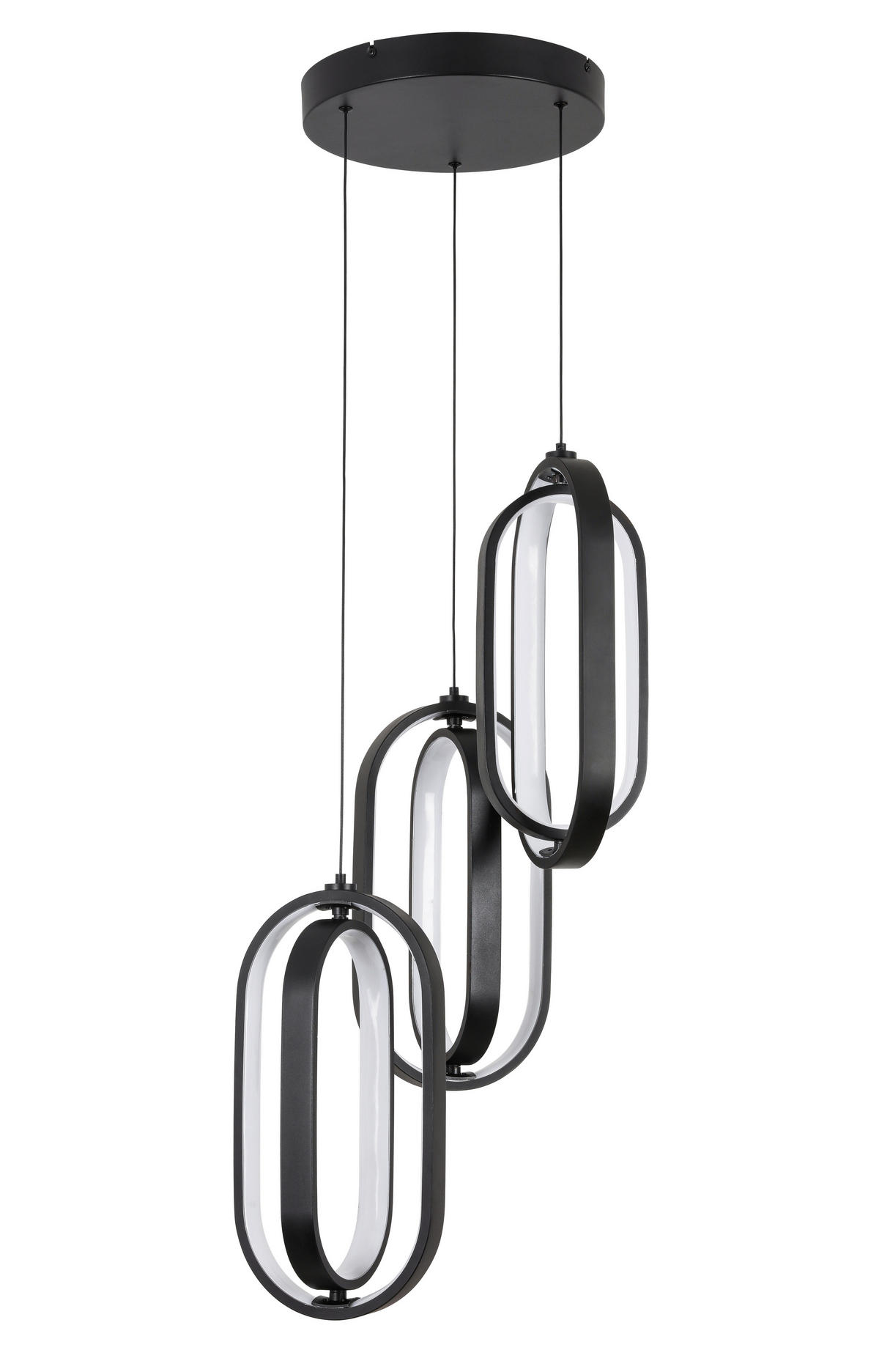 LED-HÄNGELEUCHTE 34/250 cm  - Schwarz, Design, Kunststoff/Metall (34/250cm) - Novel
