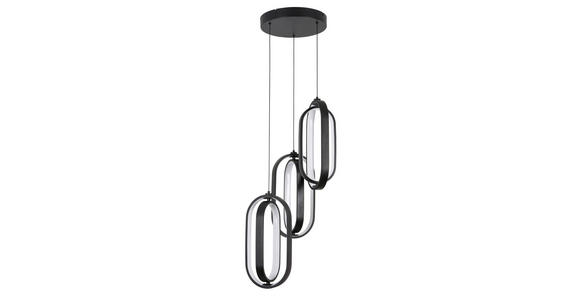 LED-HÄNGELEUCHTE 34/250 cm - Schwarz, Design, Kunststoff/Metall (34/250cm) - Novel