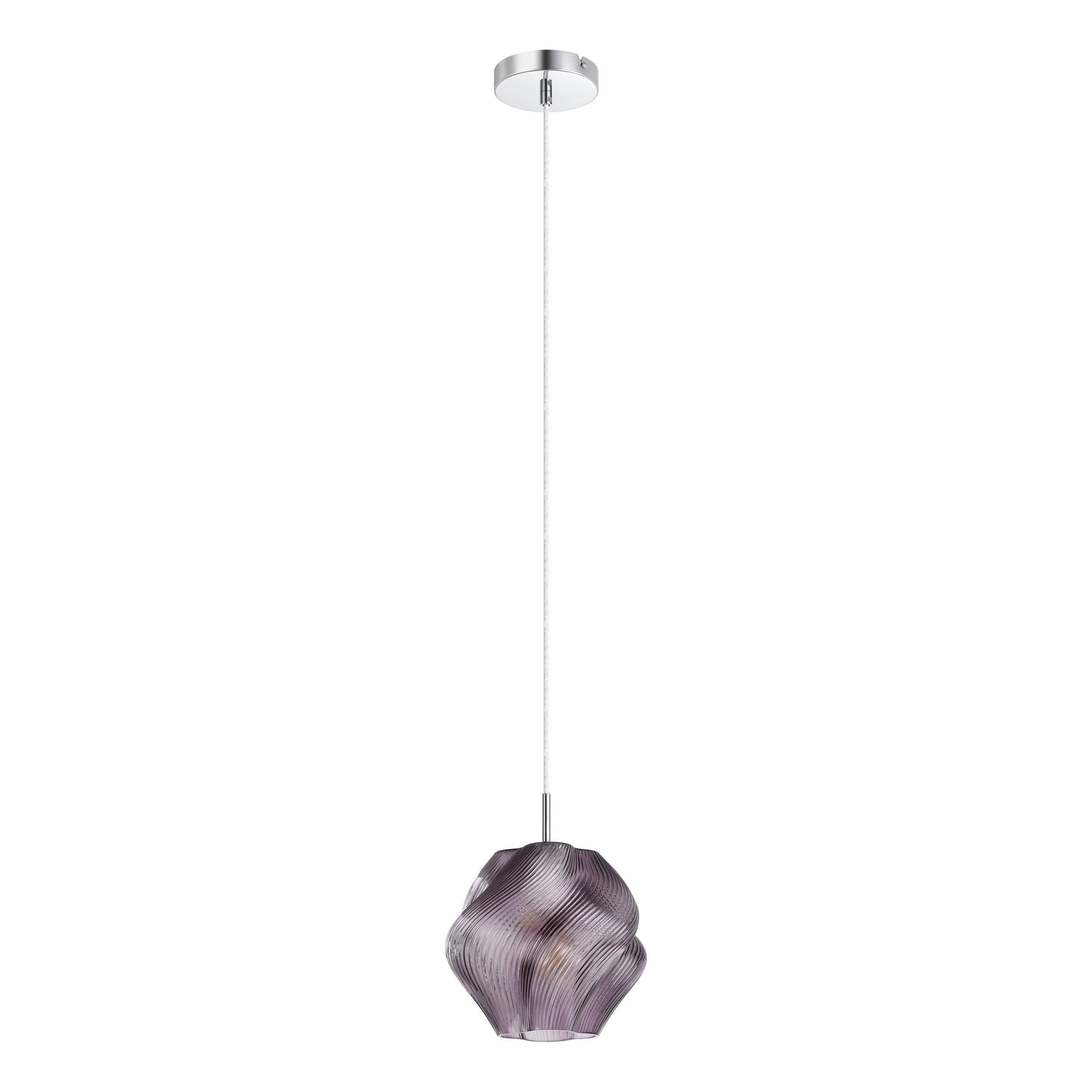 HÄNGELEUCHTE 22/150 cm  - Violett, Design, Glas/Metall (22/150cm) - Eglo