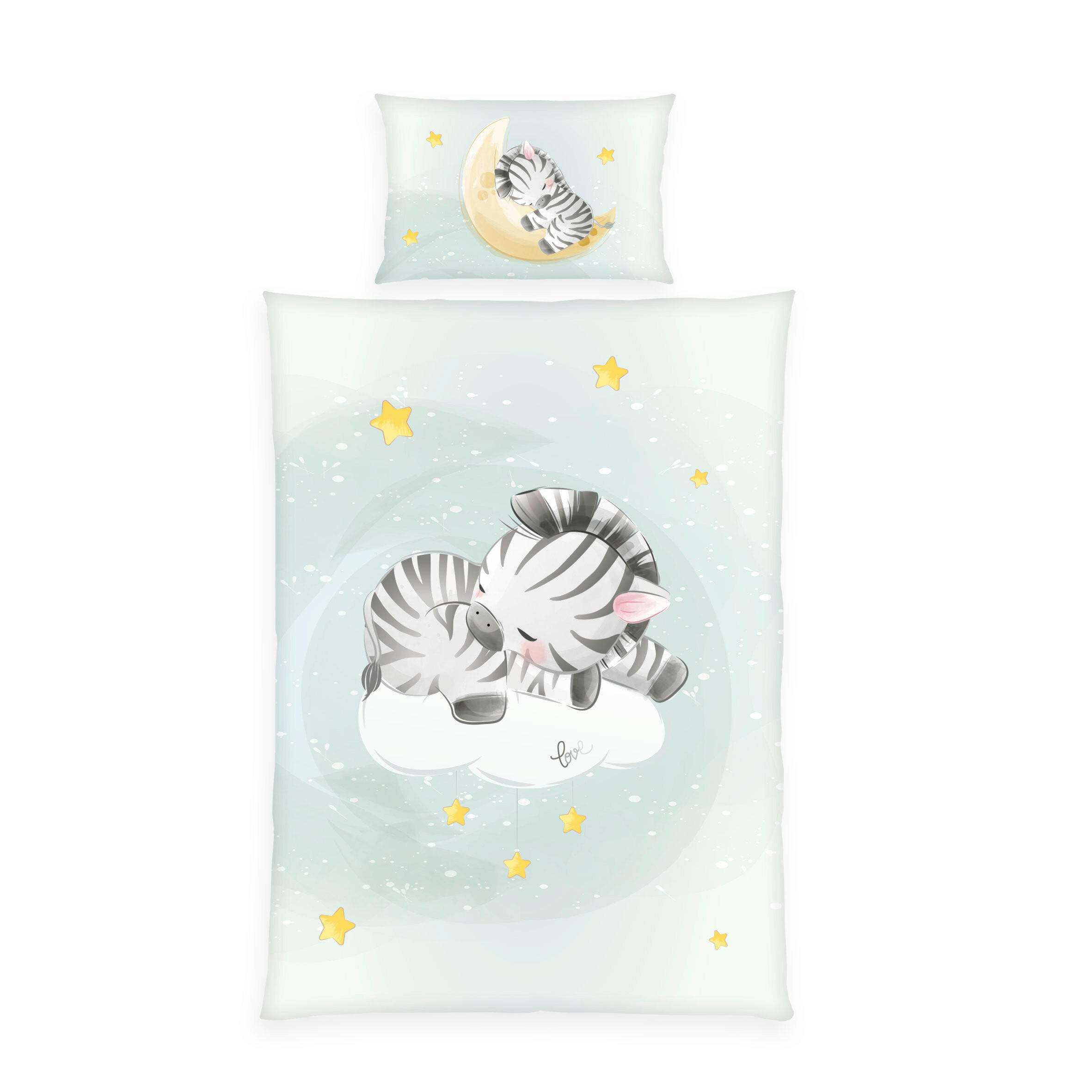 BABYBETTWÄSCHE 100/135 cm  - Mintgrün, Basics, Textil (100/135cm) - Herding