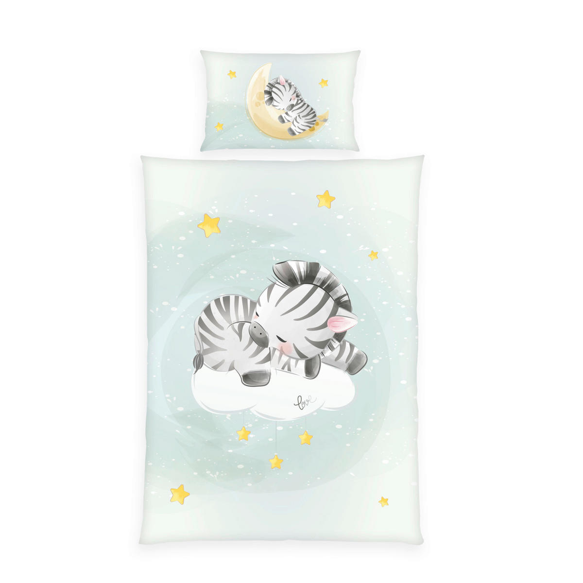 BABYBETTWÄSCHE Renforcé 100/135 cm  - Mintgrün, Basics, Textil (100/135cm) - Herding