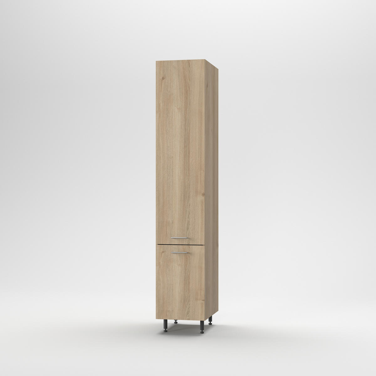 EDÉNYTÁROLÓ SZEKRÉNY - tölgyfa színű, Basics, fa (40/215/56cm) - Carryhome