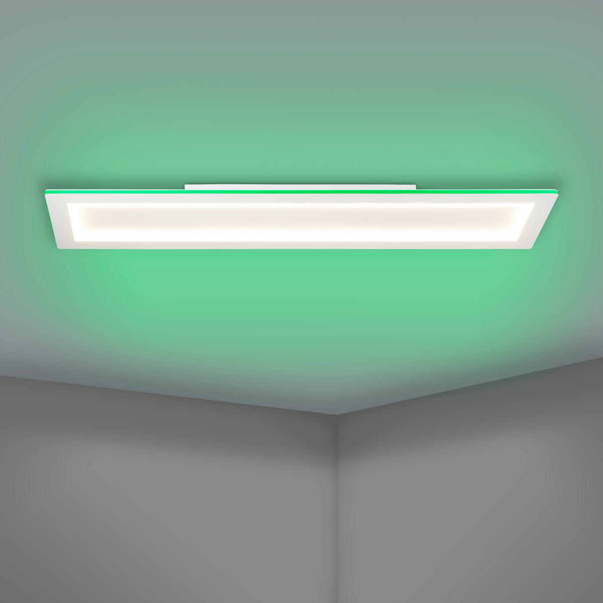 LED-DECKENLEUCHTE PADROGIANO  Smart   - Weiß, Basics, Kunststoff/Metall (120/30cm) - Eglo