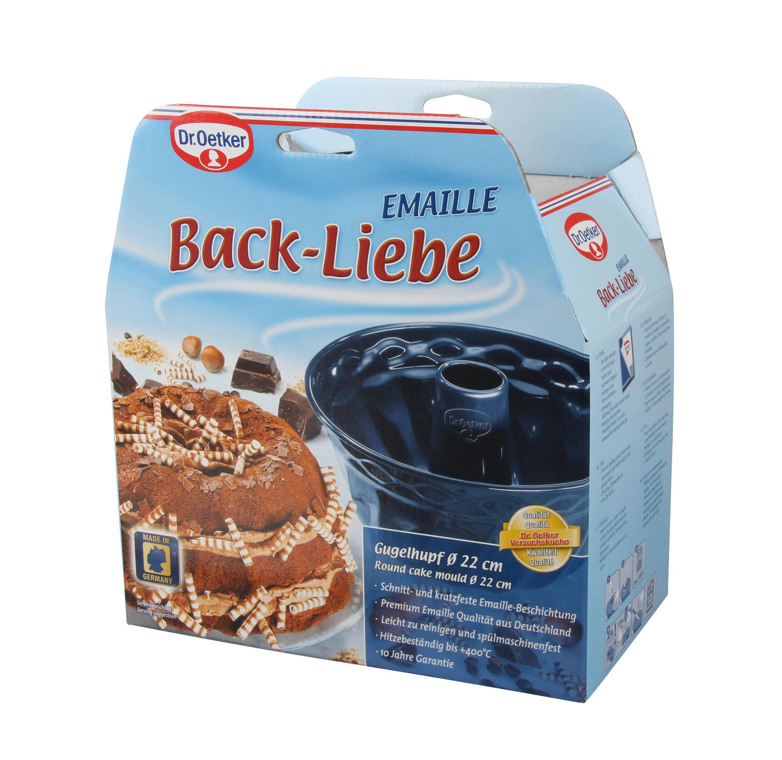 GUGELHUPFFORM  - Blau, Basics, Metall (22cm) - Dr.Oetker