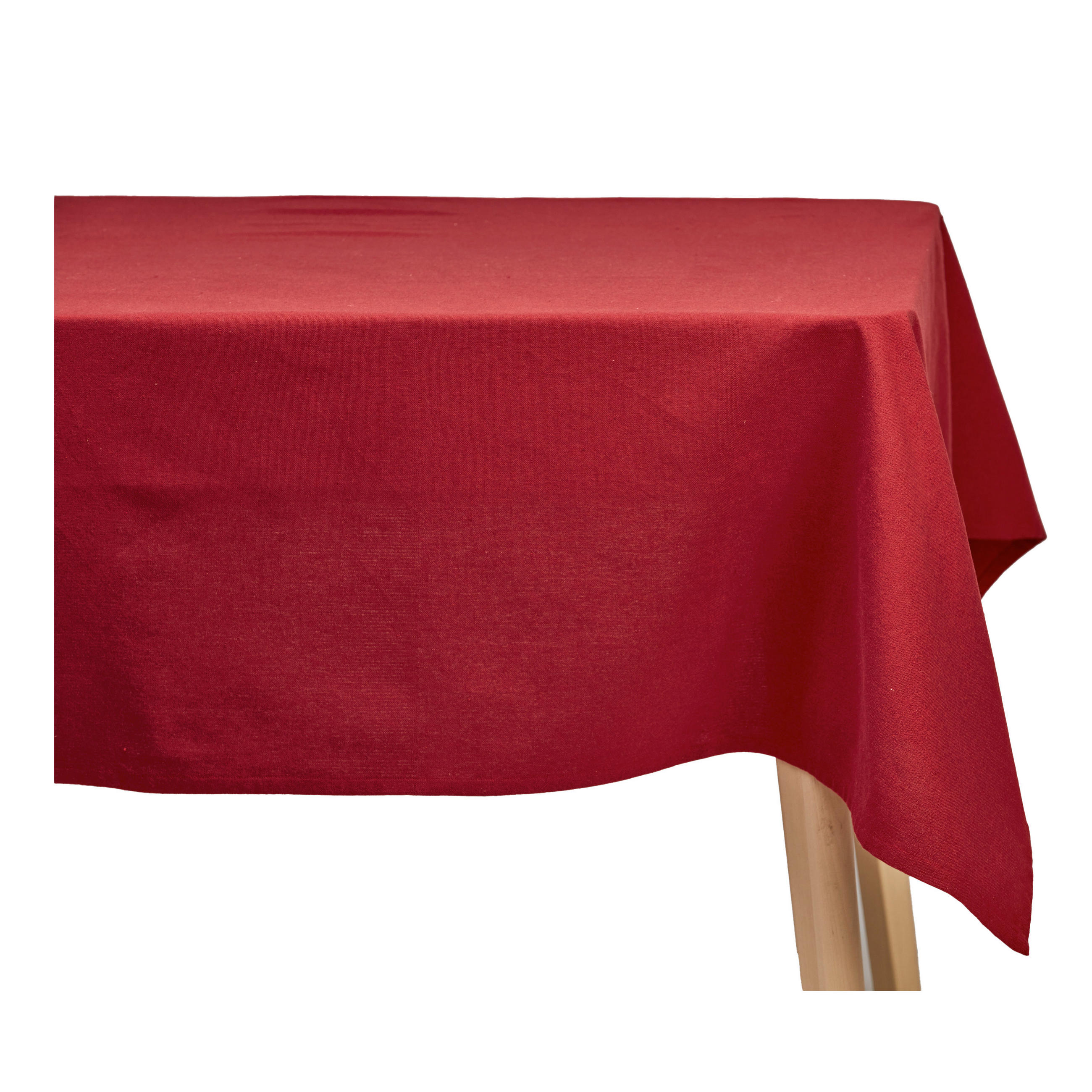 BORDSDUK textil flatväv röd, vit 50/70 cm  - röd, Basics, textil (140/240cm)