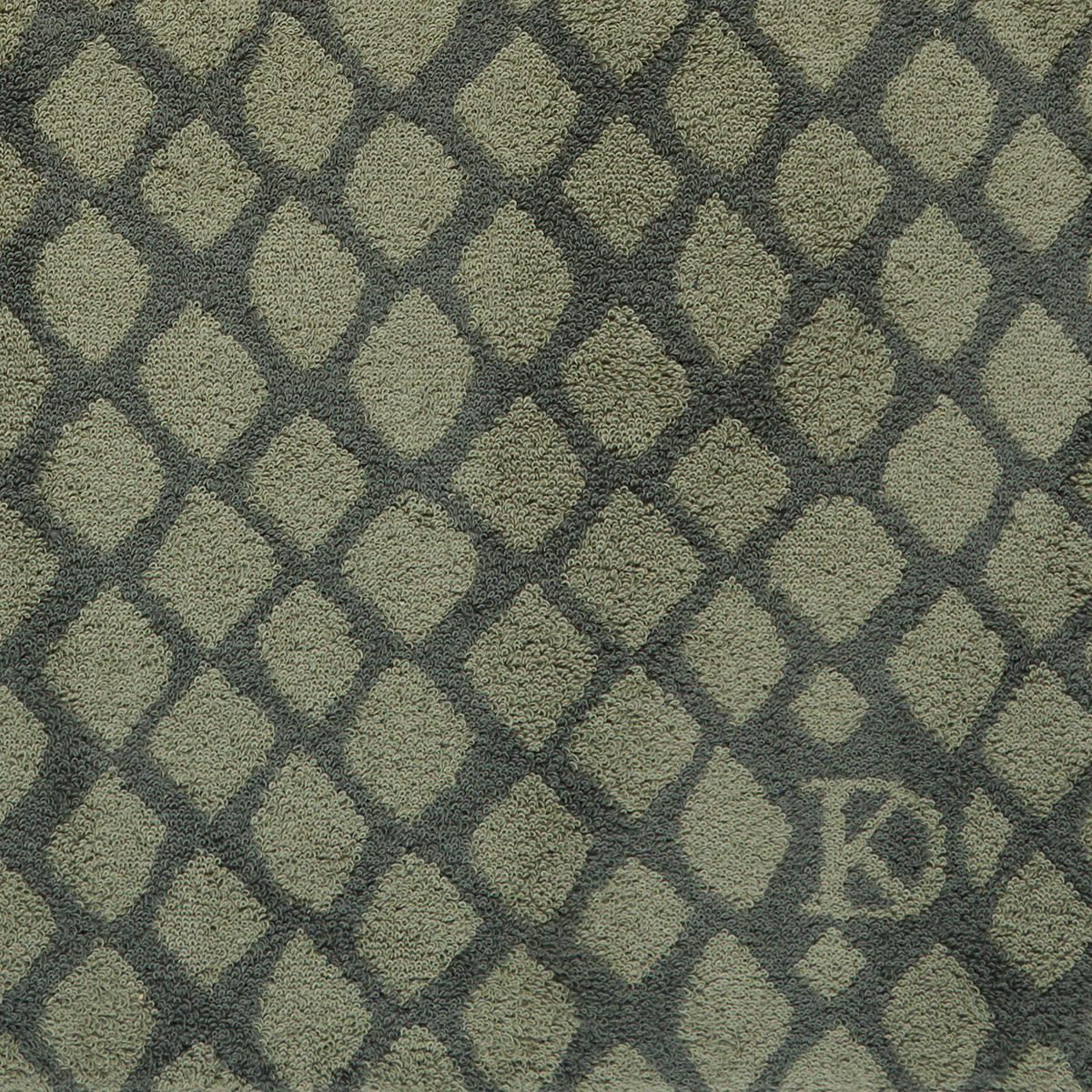 HANDTUCH SNAKO Grün, Dunkelgrün  - Dunkelgrün/Grün, Design, Textil (50/100cm) - Dieter Knoll