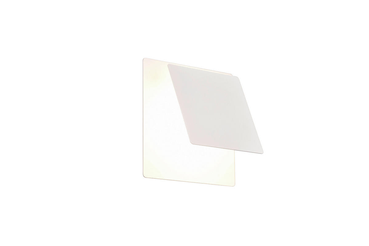 LED-WANDLEUCHTE - Weiss, Design, Metall (18/18/7.2cm) - Trio Leuchten