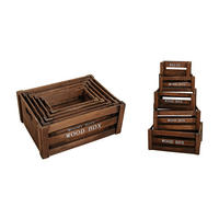 KISTENSET     - Braun, Basics, Holz (37/28/15cm)