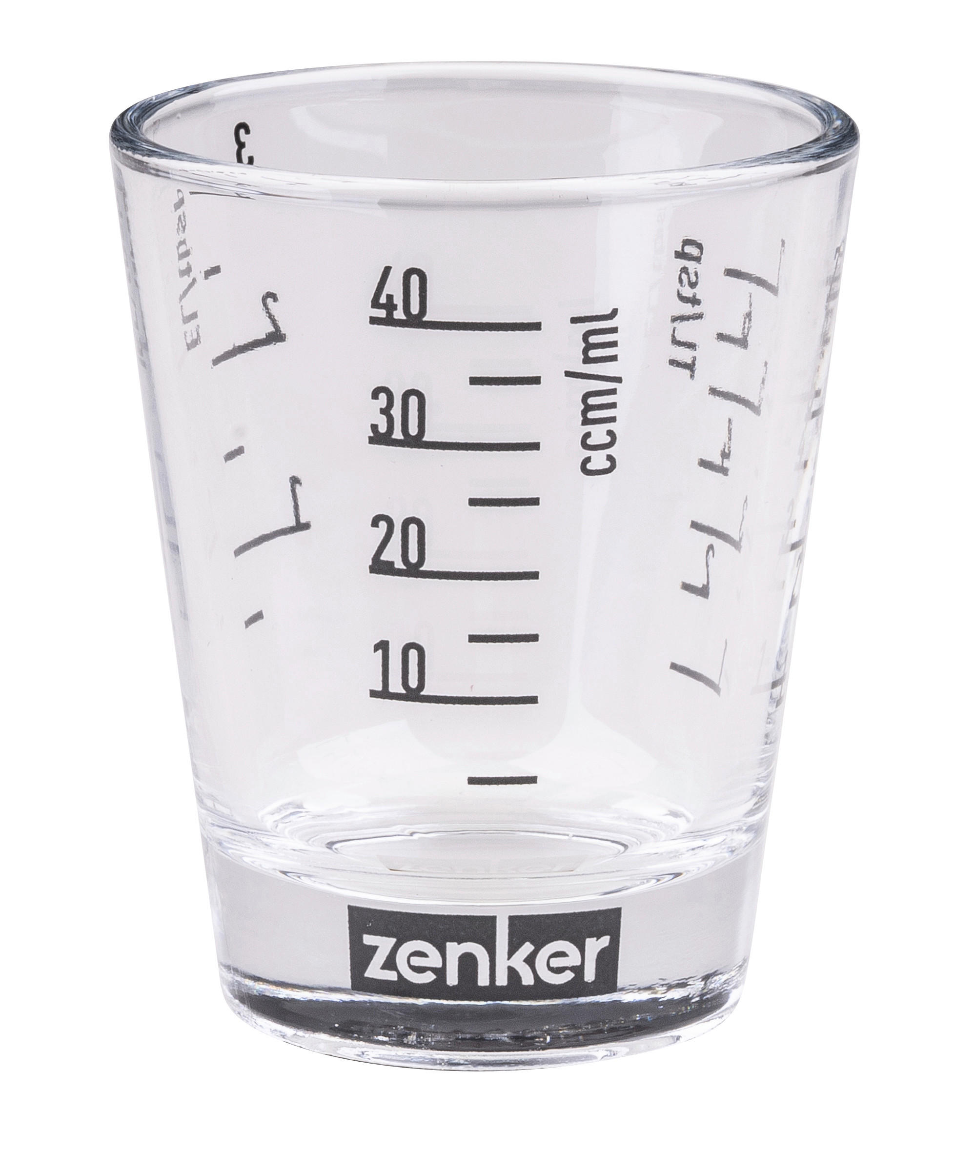 ODMĚRKA - průhledné, Basics, sklo (40ml)