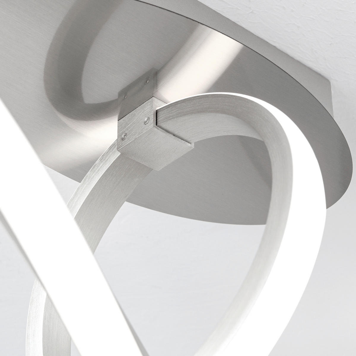 LED-DECKENLEUCHTE Circus 61/25/27 cm   - Silberfarben, Design, Kunststoff/Metall (61/25/27cm)