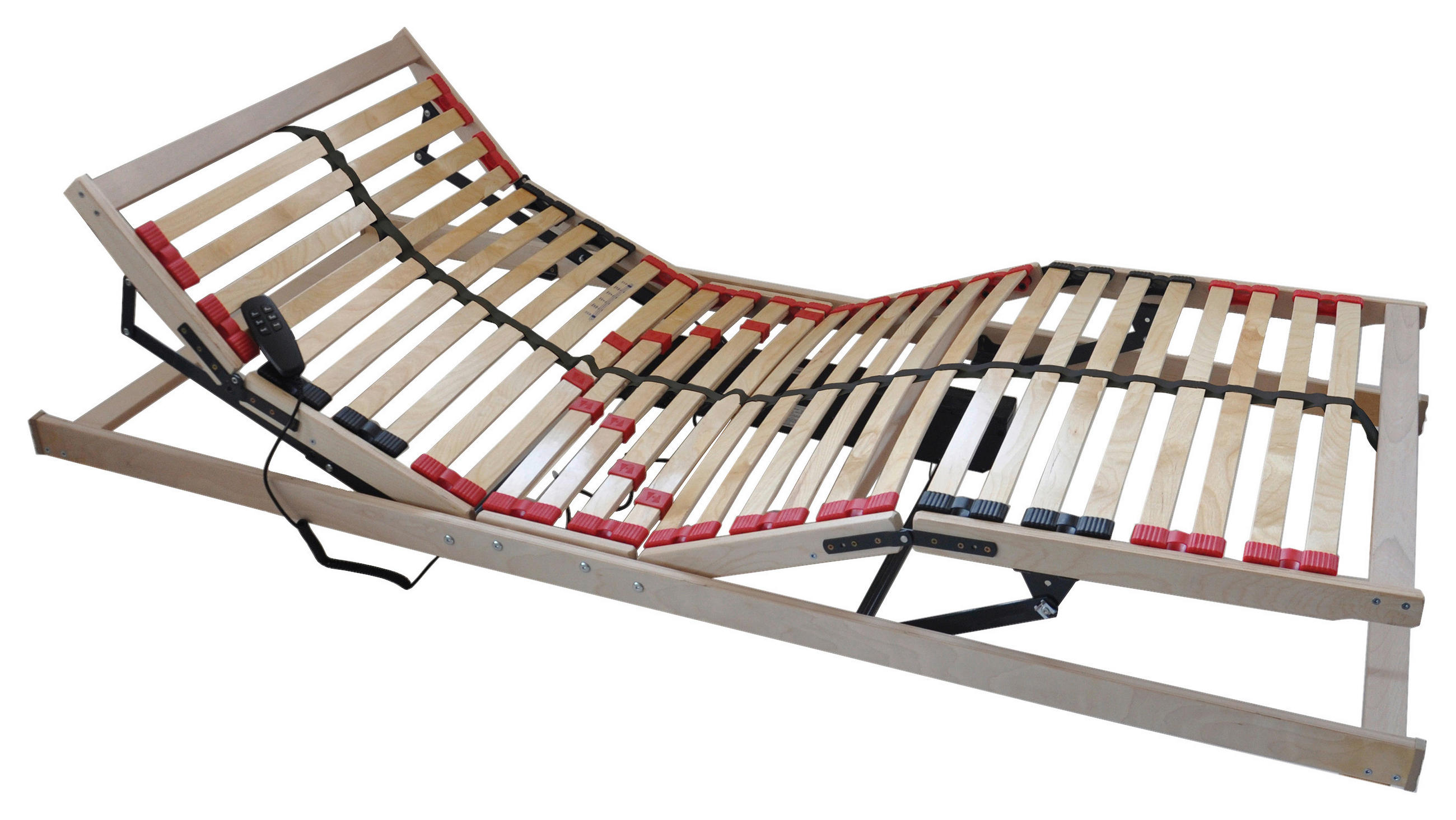 ELEKTRICKÝ POLOHOVACÍ ROŠT,  (pro rám) 90/200 cm - barvy břízy, Basics, dřevo (90/200cm) - Hom`in