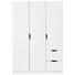 SCHRANK 3-türig Weiß - Weiß, KONVENTIONELL, Holzwerkstoff (136/197/54cm) - Xora SCHRANK 3-türig Weiß - Weiß, KONVENTIONELL, Holzwerkstoff (136/197/54cm) - Xora