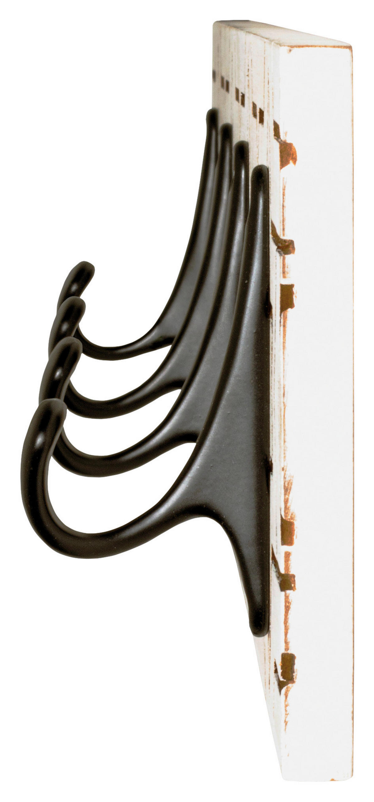 HAKENLEISTE  in Schwarz, Weiß  - Schwarz/Weiß, MODERN, Holzwerkstoff (60/13/6cm)
