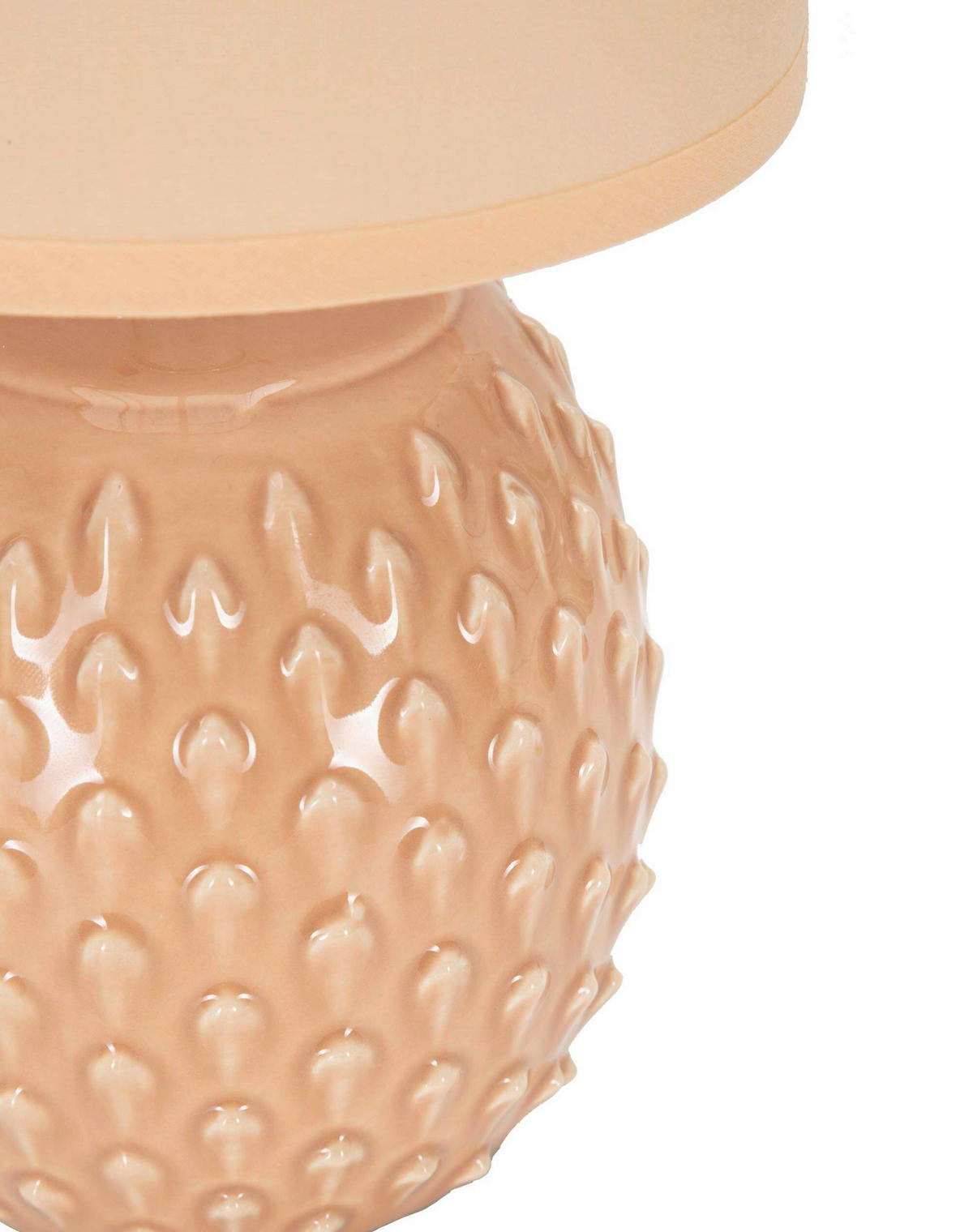 TISCHLEUCHTE   - Naturfarben, Basics, Keramik/Textil (14/27/14cm)