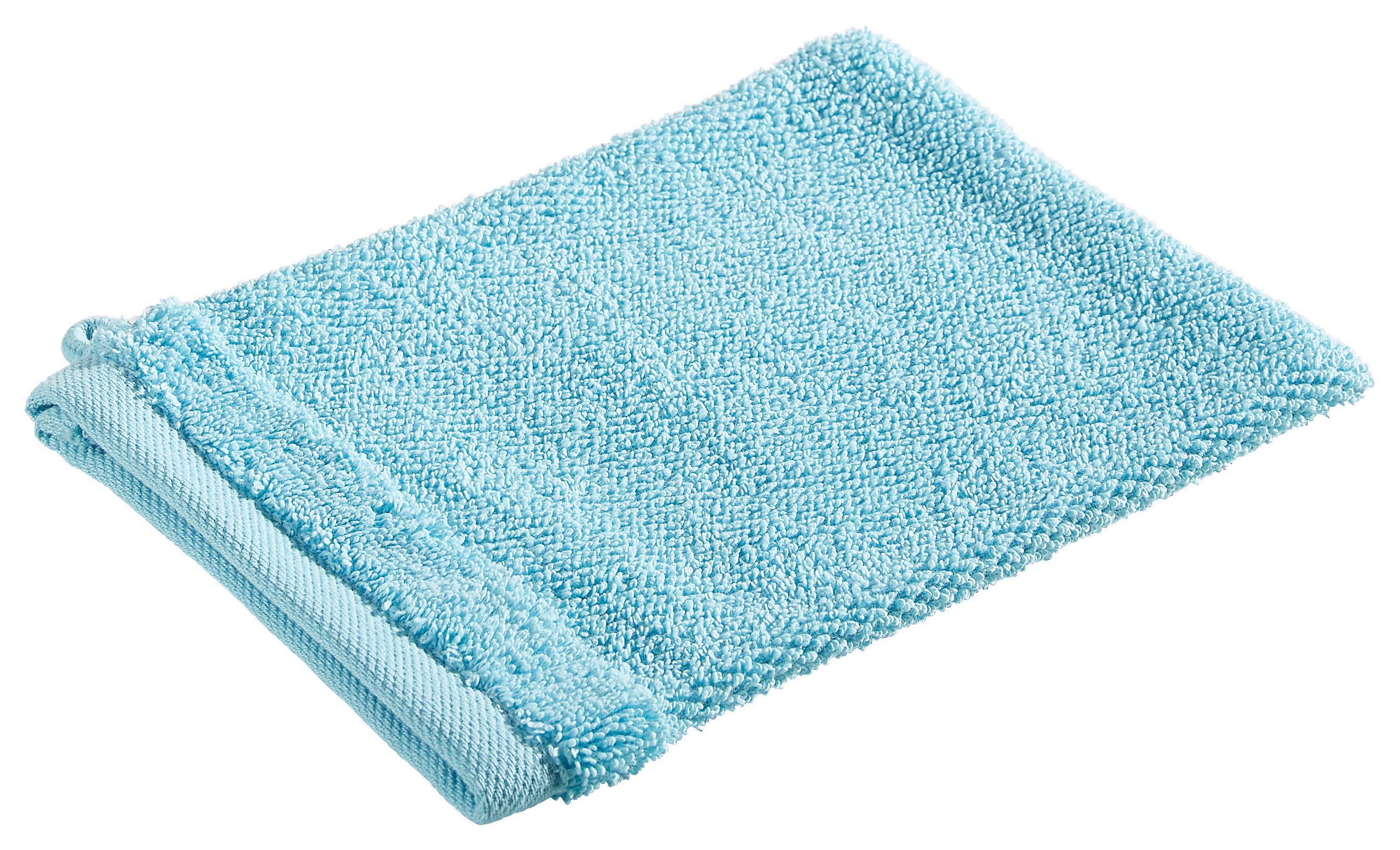 WASCHLAPPEN BONITA Hellblau 4-teilig  - Hellblau, Natur, Textil (16/21cm) - Bio:Vio