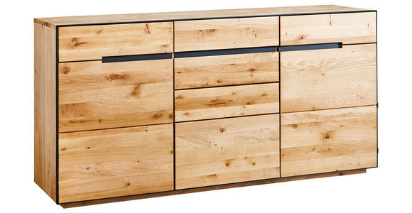 SIDEBOARD Kelio Kelio Eichefarben  165/85/42 cm  - Eichefarben/Anthrazit, KONVENTIONELL, Holz/Holzwerkstoff (165/85/42cm) - Linea Natura