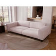 3-SITZER-SOFA  in Cord Creme  - Creme/Schwarz, KONVENTIONELL, Textil/Metall (237/75/104cm) - Carryhome
