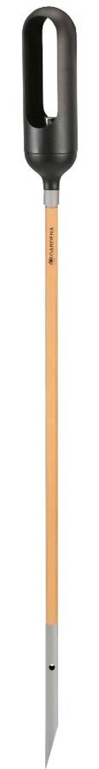 CLICK UP STIEL  - Silberfarben/Braun, Basics, Holz/Metall (116,8/3,3/3,3cm) - Gardena