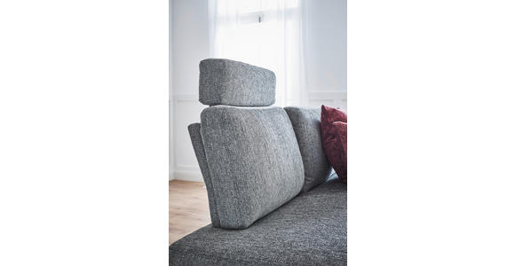 SITZBANK 224/92/78 cm  in Braun, Chromfarben  - Chromfarben/Braun, Design, Textil/Metall (224/92/78cm) - Dieter Knoll