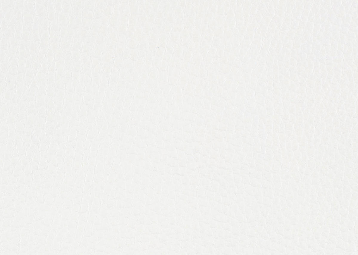 ECKBANK in Holz, Metall, Leder Weiss  - Weiss/Edelstahlfarben, Design, Leder/Holz (237/162cm) - Ambiente