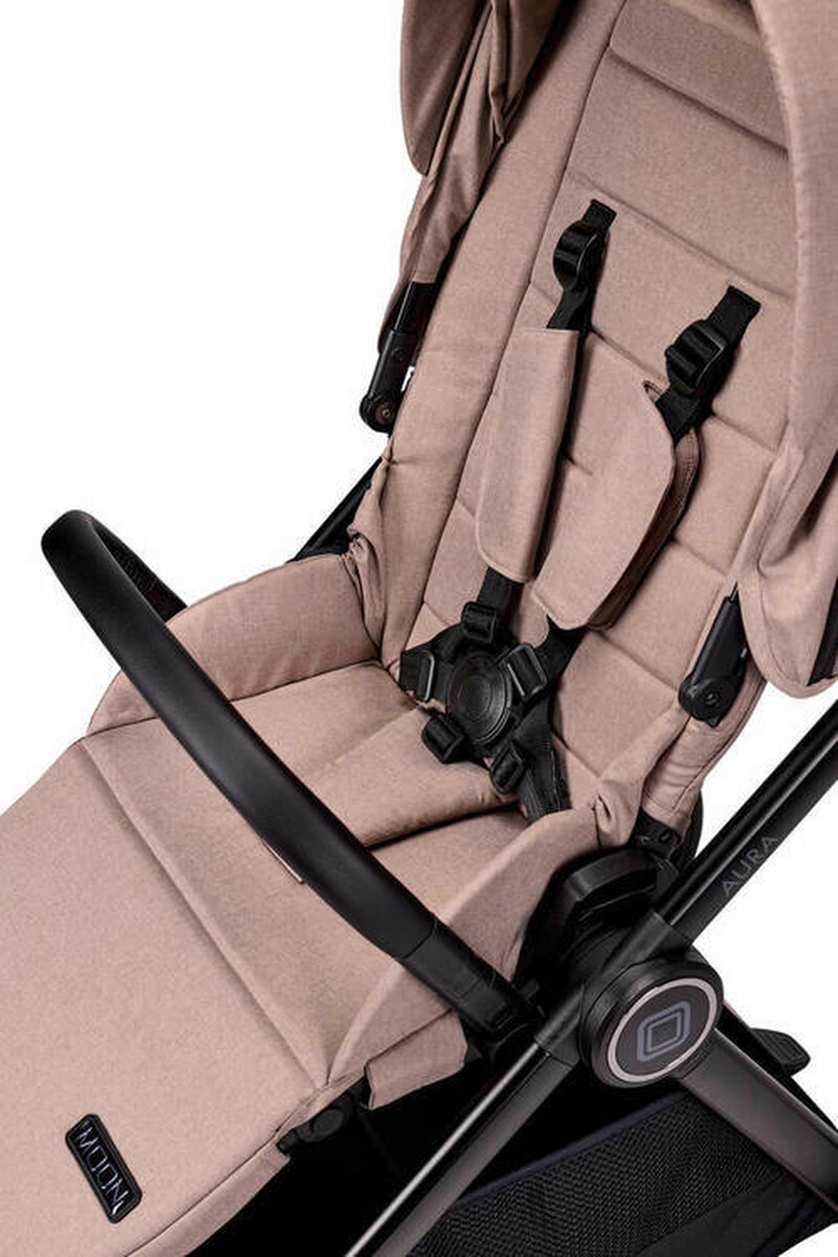 KINDERWAGENSET  Aura Set  Sand Melange  - Sandfarben, Basics (140/61/115cm) - Moon
