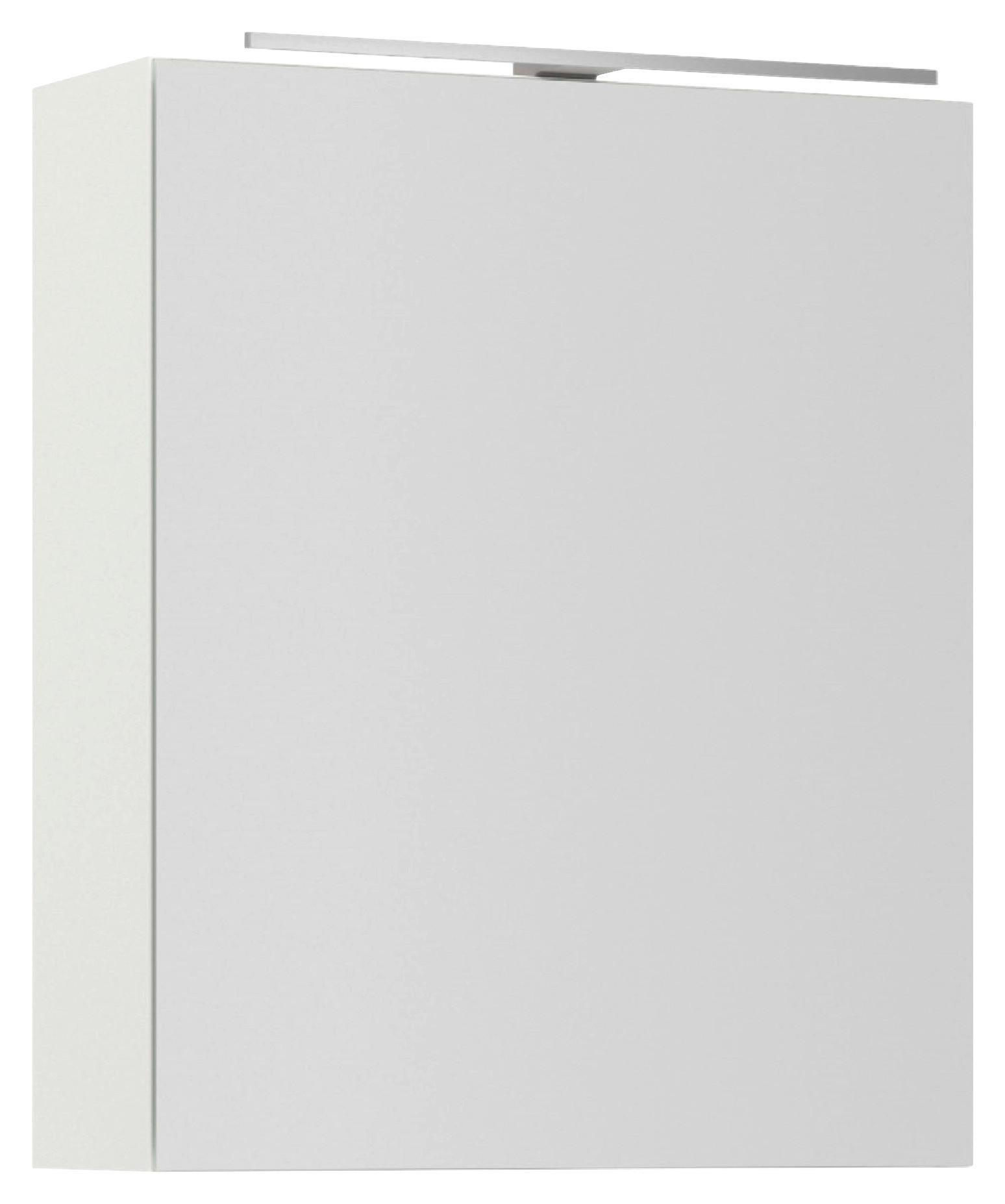 SPIEGELSCHRANK 60/72/21 cm  - Alufarben/Weiß, MODERN, Glas/Holzwerkstoff (60/72/21cm) - Nobilia