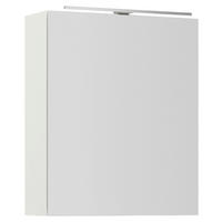 SPIEGELSCHRANK 60/72/21 cm  - Alufarben/Weiß, MODERN, Glas/Holzwerkstoff (60/72/21cm) - Nobilia