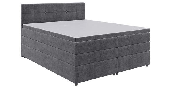 BOXSPRINGBETT 160/200 cm  in Grau  - Schwarz/Grau, KONVENTIONELL, Kunststoff/Textil (160/200cm) - Carryhome