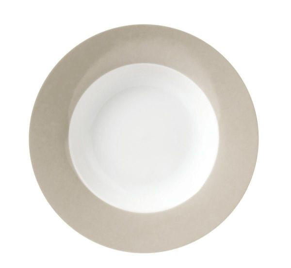 SUPPENTELLERSET VARIO 6-teilig - Taupe/Weiß, Basics, Keramik (21,5cm) - Van Well
