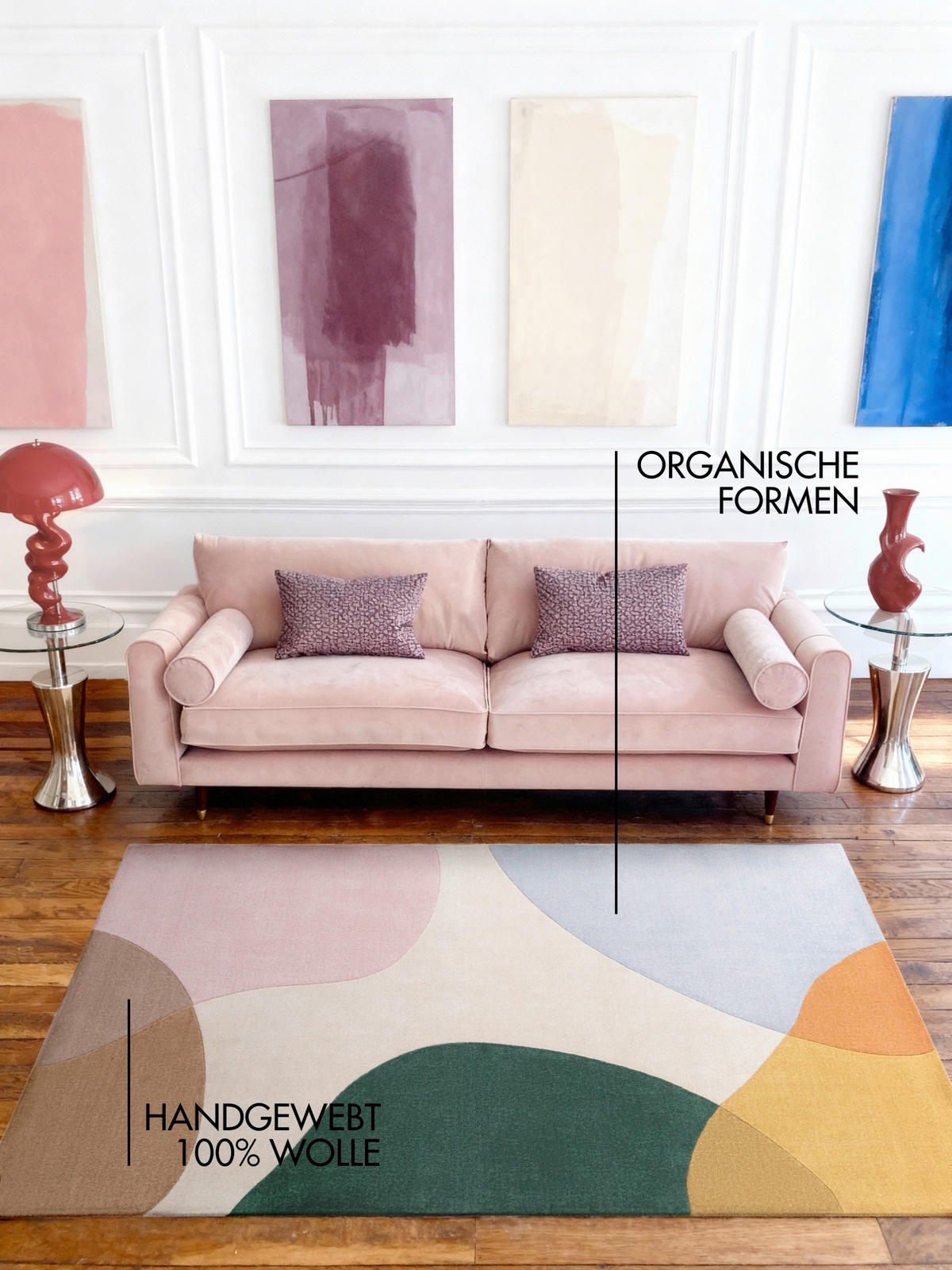 WOLLTEPPICH 120/170 cm Hackney Creme, Multicolor rechteckig  - Multicolor/Creme, Basics, Textil (120/170cm) - Ted Baker