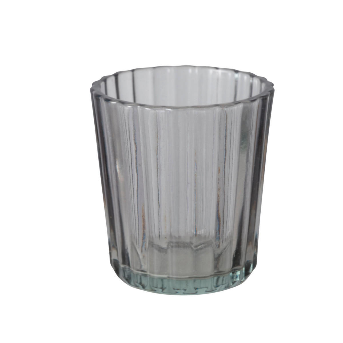 WINDLICHT Grau 6,2/10 cm  - Grau, Basics, Glas (6,2/10cm) - Boltze Home
