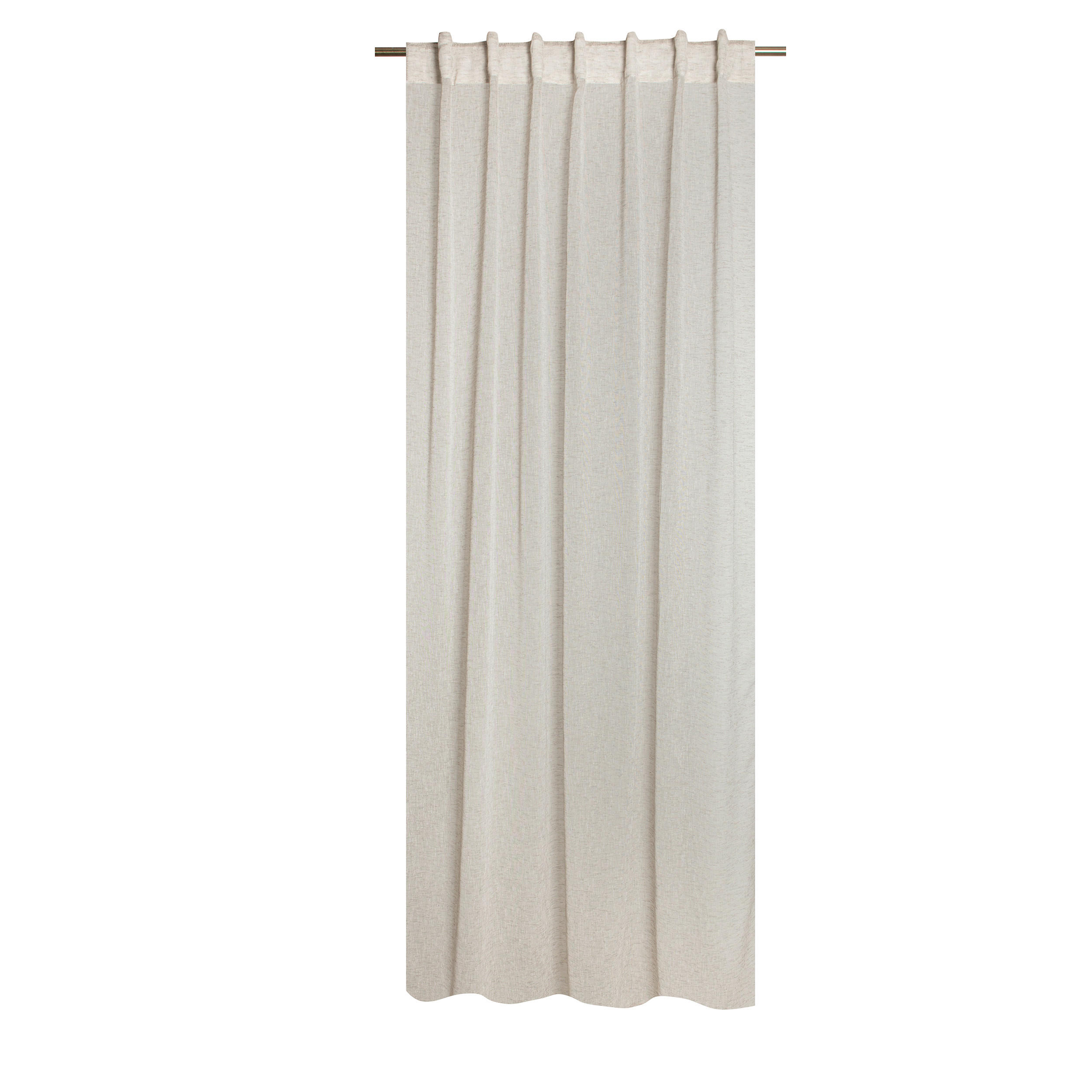 FERTIGVORHANG transparent  - Beige, Basics, Textil (140/240cm)