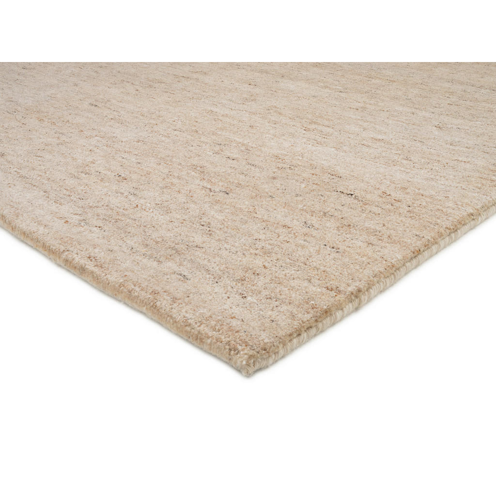 Thumbnail - Linea Natura Wollteppich Silverström, Beige, Textil, Uni, rechteckig, 140x200 cm, für Fußbodenheizung geeignet, Teppiche...
