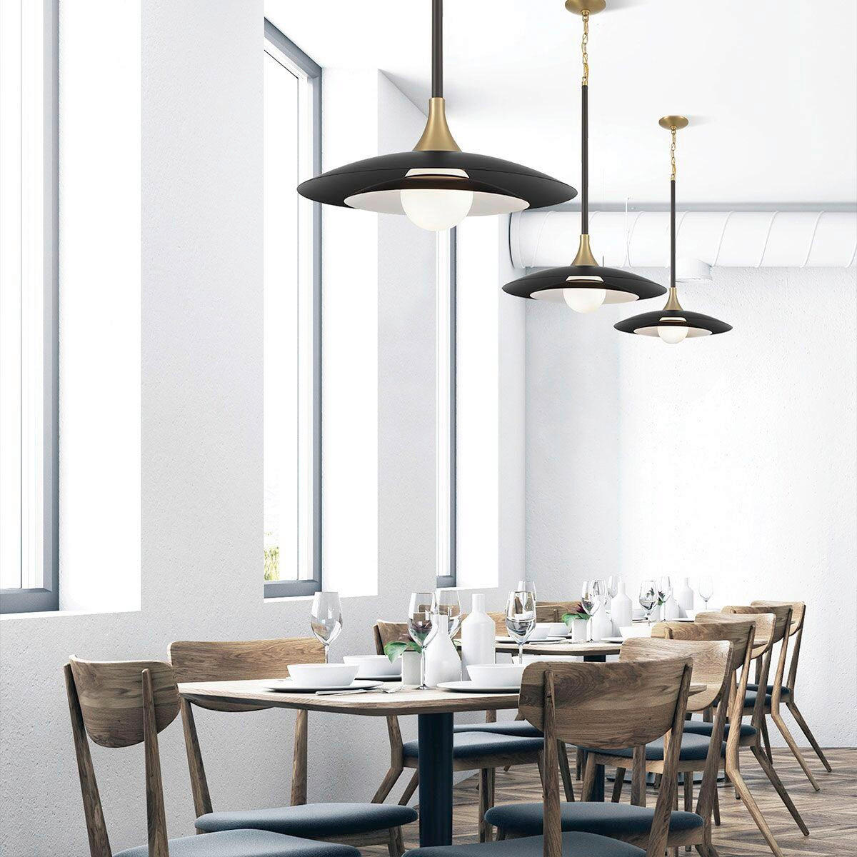 LED-PENDELLEUCHTE 46/75 cm    - Multicolor, Konventionell, Glas/Metall (46/75cm) - Elstead Lighting