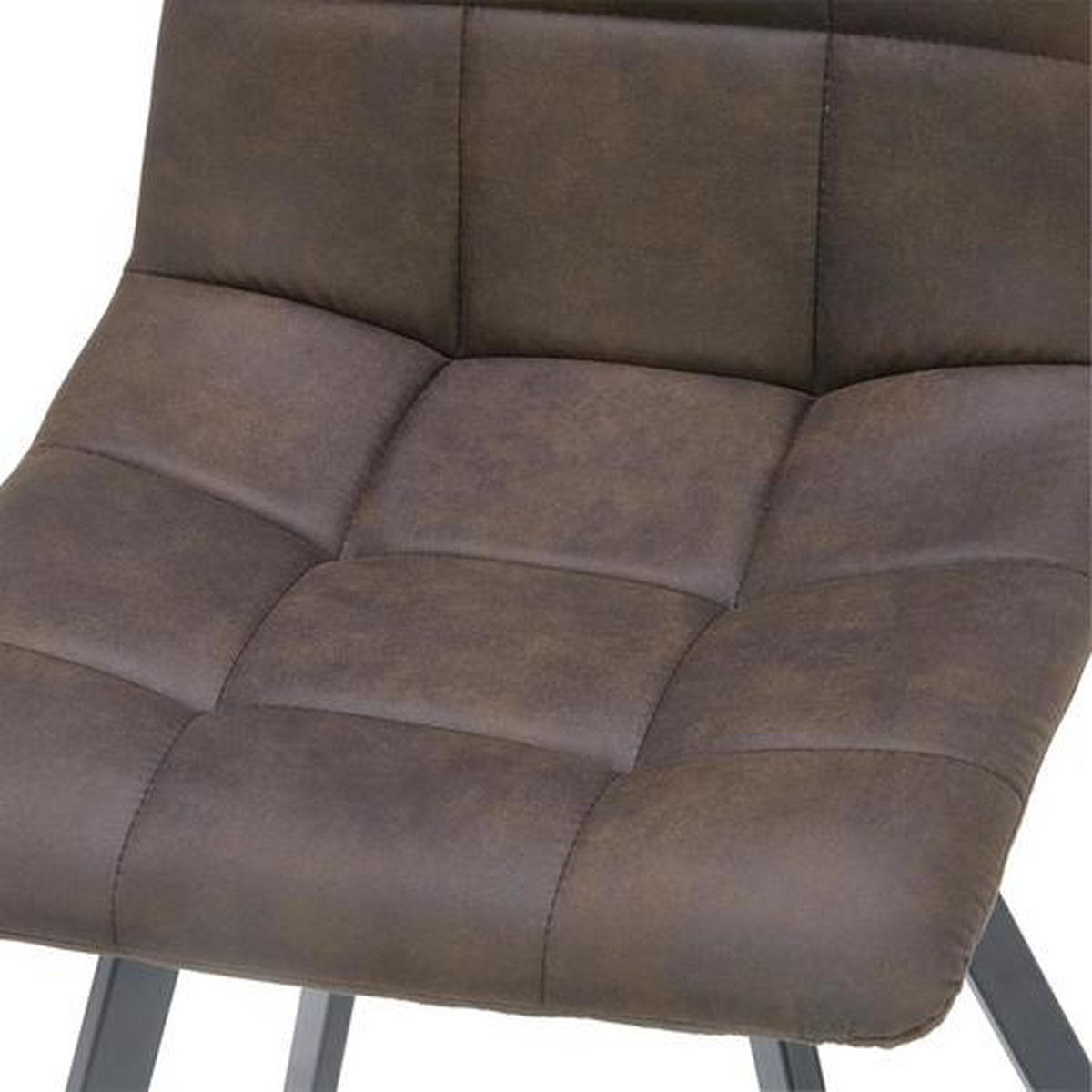 SCAUN in metal, textil maro, negru  - maro/negru, Design, metal/textil (46/88/54cm) - Carryhome